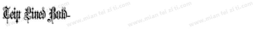 Teip Lined Bold字体转换